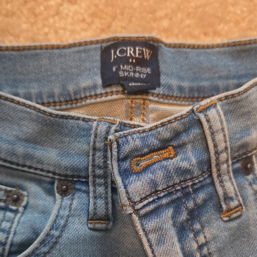 J. Crew Blue Denim Mid-Rise Jeans